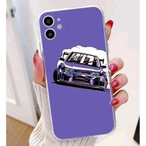 Case JDM Car Legend Shockproof Cover Transparent For IPhone 13 Pro Purple Color